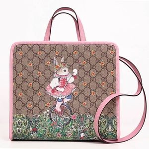 Gucci Tote Printed GG Coated Canvas Pristine Condition